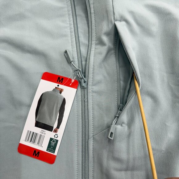32 Degree Heat Men's Full Zip Vest 3 Zip Pockets Activewear, Gray, Size M, NEW - Picture 5 of 11